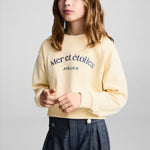 Mango sweatshirt etoiles in yellow