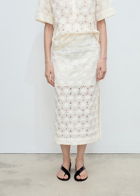 Mango skirt daisy in raw/unbleached