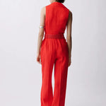 Mango jumpsuit nana in red