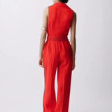 Mango jumpsuit nana in red