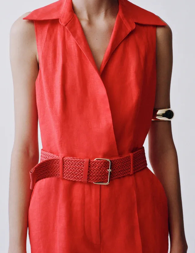 Mango jumpsuit nana in red