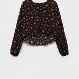 Mango blouse gem in black