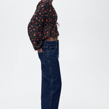 Mango blouse gem in black