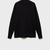 Mango sweater vieira in black