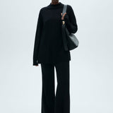 Mango sweater vieira in black