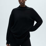 Mango sweater vieira in black - D5