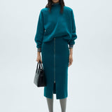 Mango skirt rebecca in green