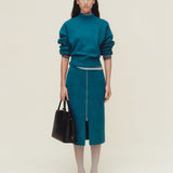 Mango skirt rebecca in green