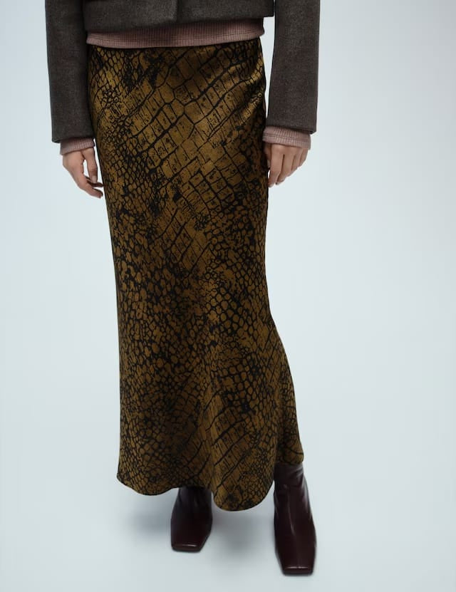 Mango skirt jules in brown