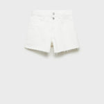Mango shorts bianca in white