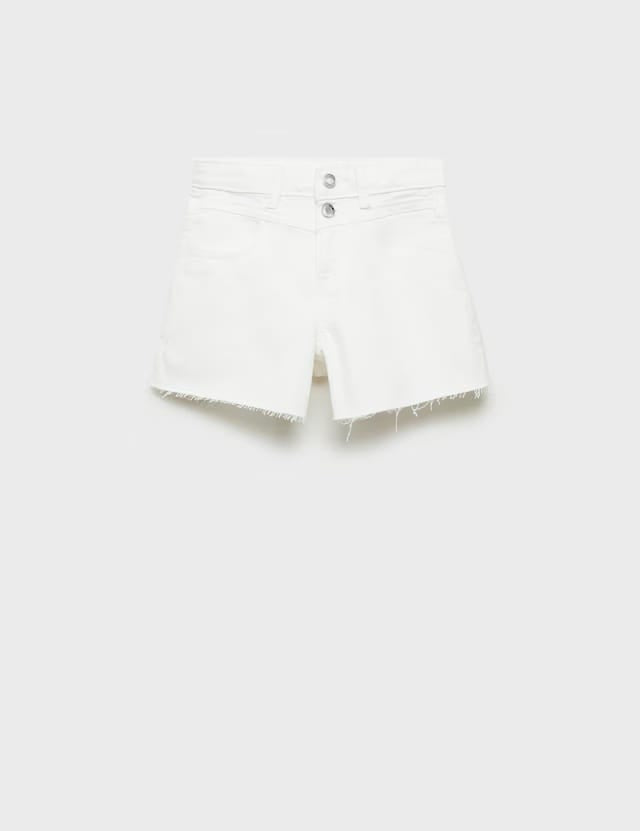 Mango shorts bianca in white