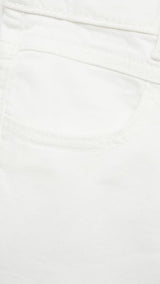 Mango shorts bianca in white