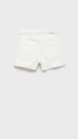 Mango shorts bianca in white