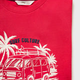 Mango t-shirt vancy in red