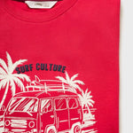Mango t-shirt vancy in red