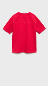 Mango t-shirt vancy in red