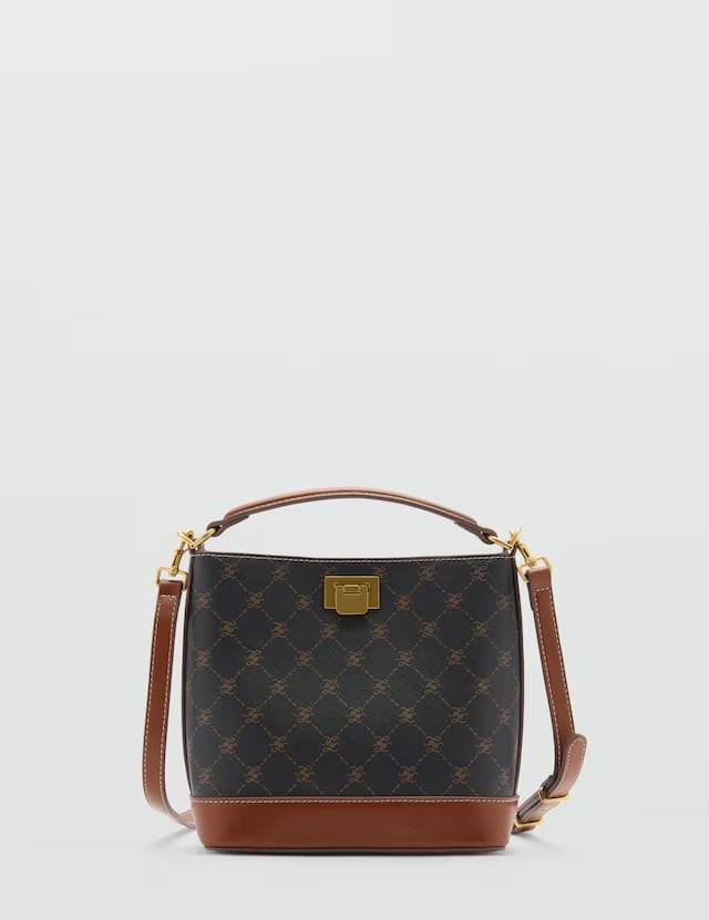 Mango bucket bag mike in brown