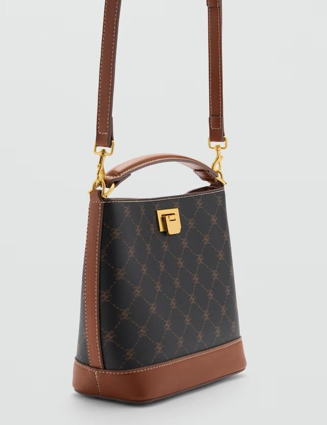 Mango bucket bag mike in brown