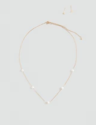 Mango necklace carmen in gold