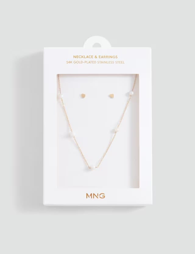 Mango necklace carmen in gold