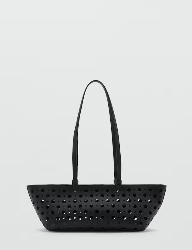 Mango shoulder bag troque in black