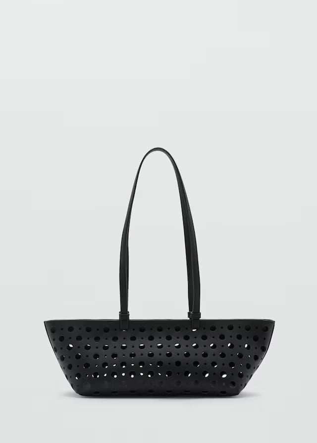 Mango shoulder bag troque in black