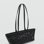 Mango shoulder bag troque in black