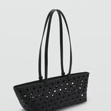 Mango shoulder bag troque in black