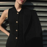 Mango vest lulu in black