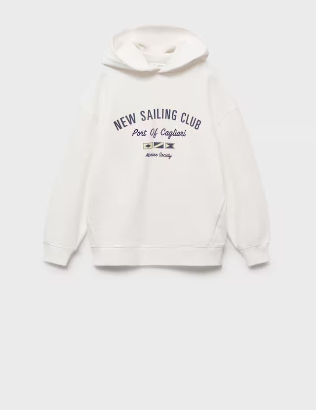 Mango sweatshirt routes in off white