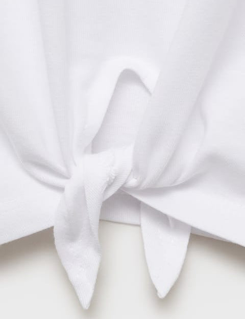 Mango t-shirt enjoy in off white