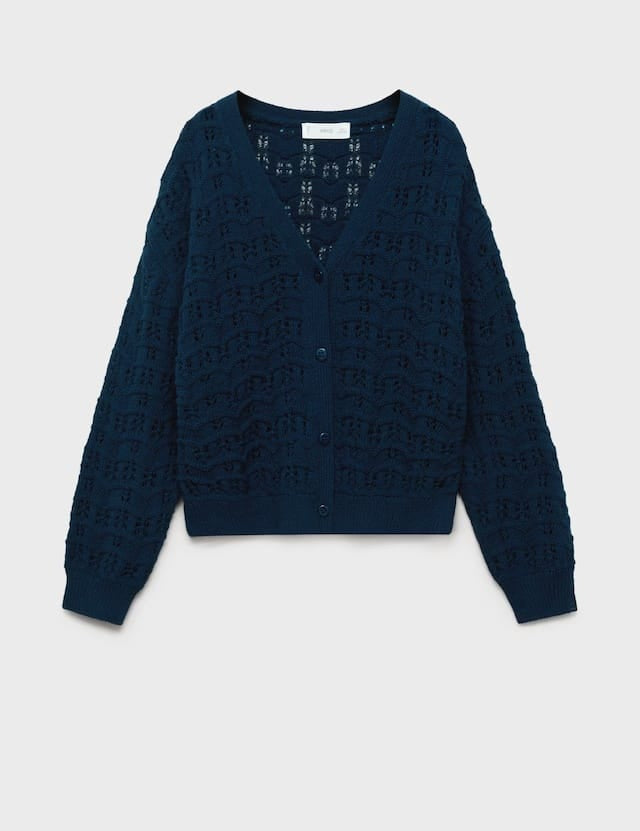 Mango cardigan isla in navy