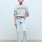 Mango sweatshirt marine in light vigore grey - 99999999_01