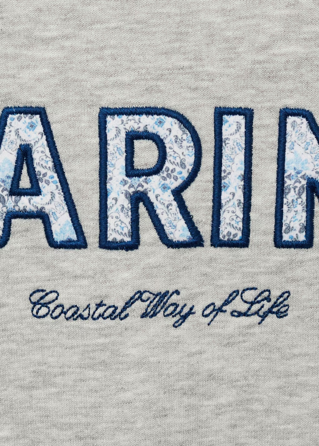 Mango sweatshirt marine in light vigore grey - D8