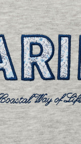 Mango sweatshirt marine in light vigore grey - D8