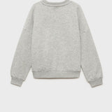 Mango sweatshirt marine in light vigore grey - R
