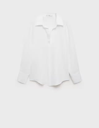 Mango shirt samara in white