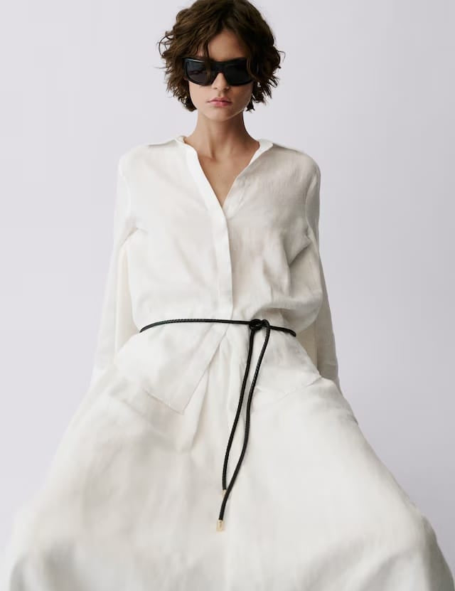 Mango shirt samara in white