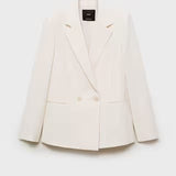 Mango blazer tempo in raw/unbleached