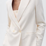 Mango blazer tempo in raw/unbleached