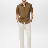 Mango poloshirt ricard in khaki - 99999999_01