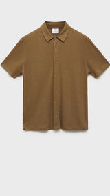 Mango poloshirt ricard in khaki - B