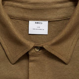 Mango poloshirt ricard in khaki - D8