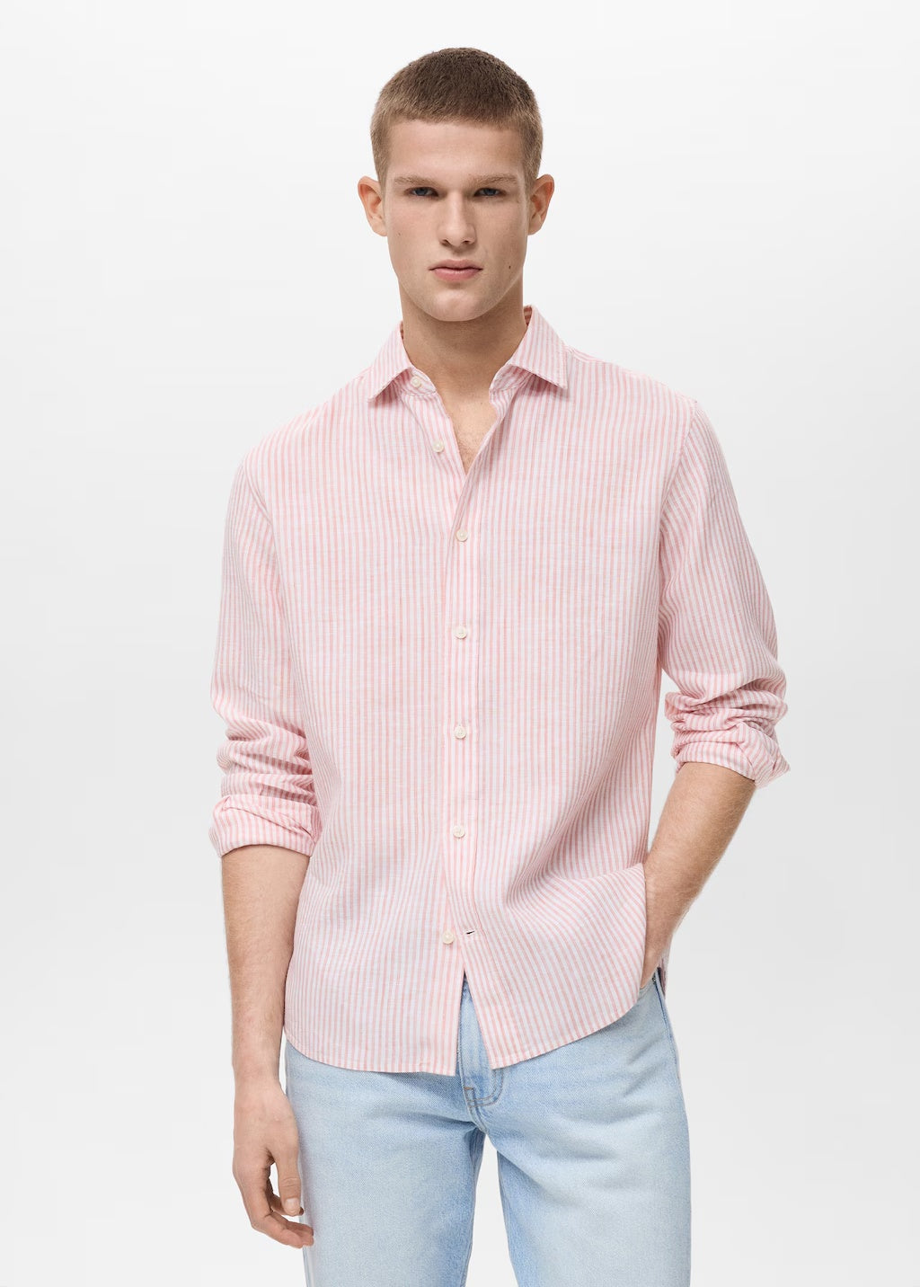 Mango shirt emma in light pink