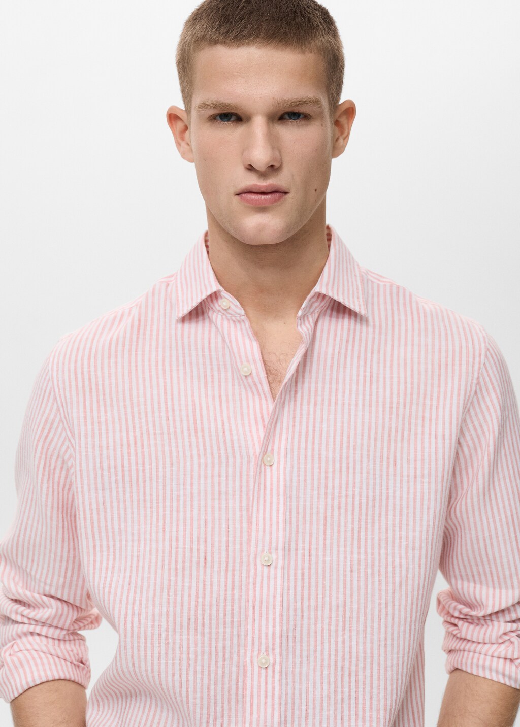 Mango shirt emma in light pink - D1