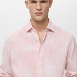 Mango shirt emma in light pink - D1