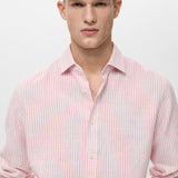 Mango shirt emma in light pink - D1