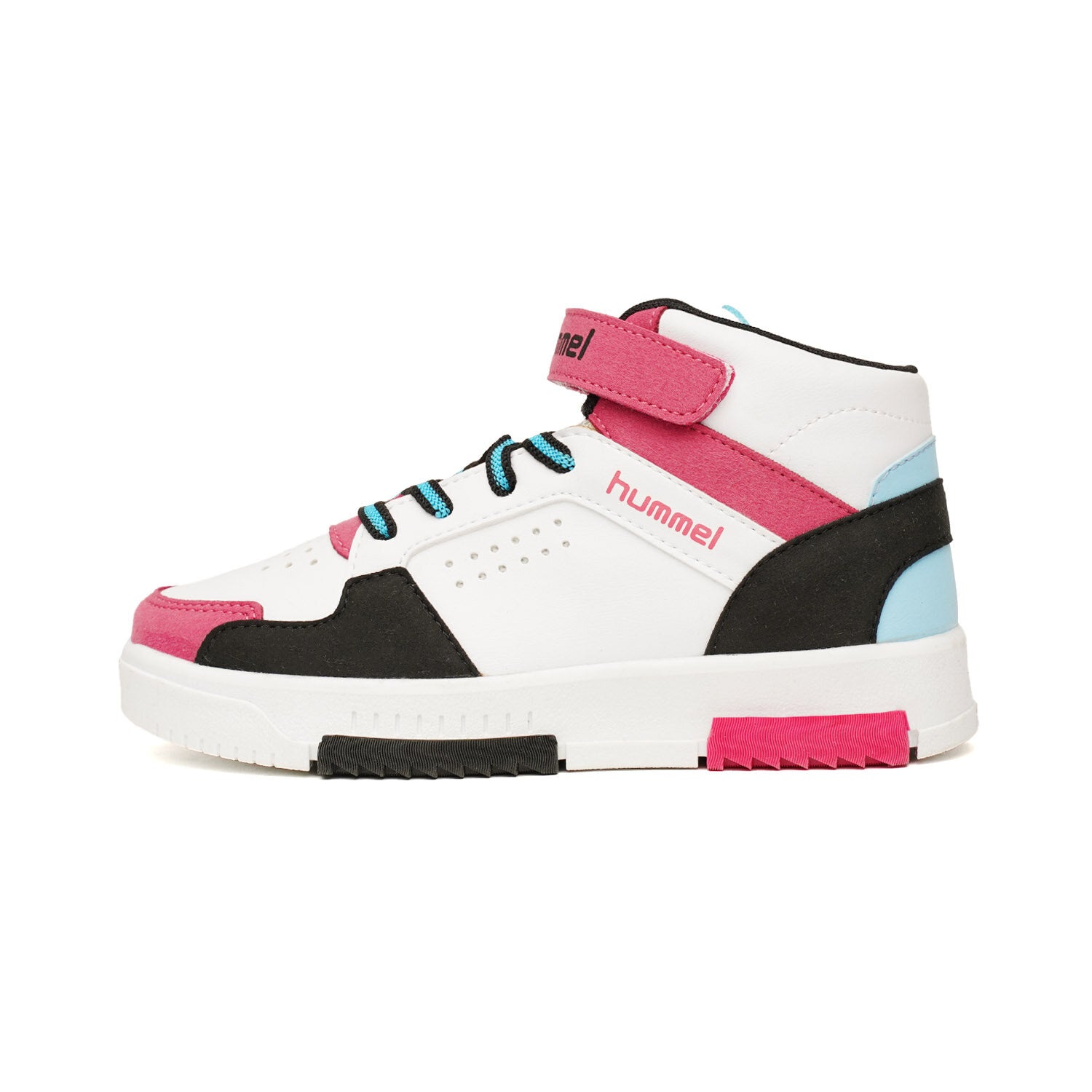 Hummel courfu jr. in white/black/pink - Image 1
