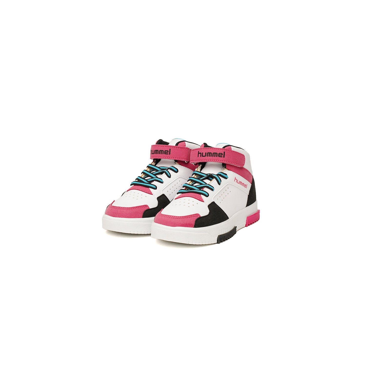 Hummel courfu jr. in white/black/pink - Image 4