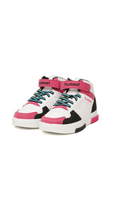 Hummel courfu jr. in white/black/pink - Image 4